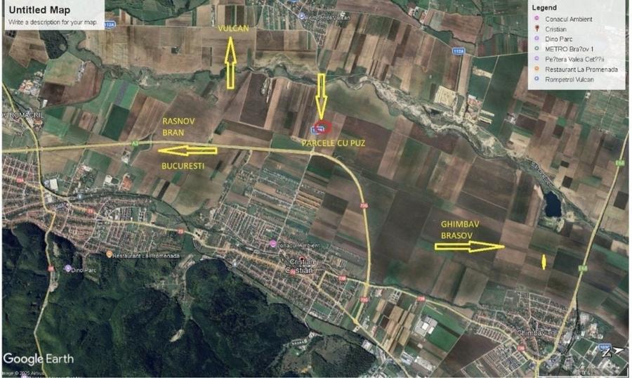 Teren Construcții intravilan de 445 mp, în Cristian