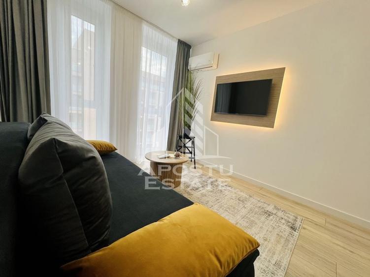 Apartament cu 2 camere semidecomandat, mobilat în Torontalului