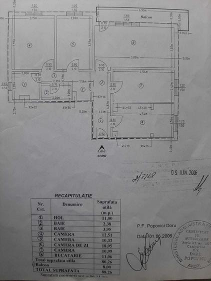 Apartament cu 4 camere decomandat în Central