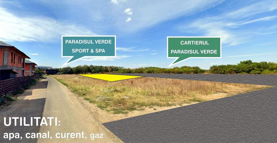 Teren Construcții intravilan de 1012 mp, în Corbeanca