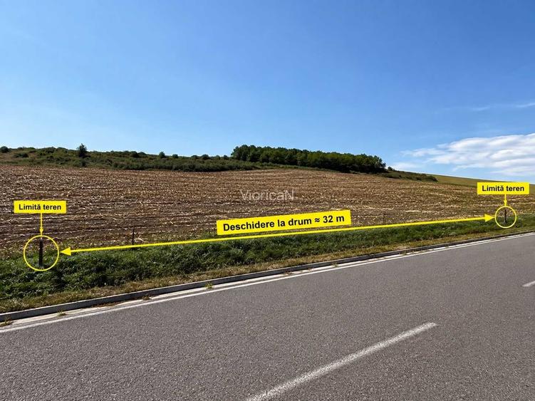 Teren de vanzare 4.500 mp Cerghizel, Ungheni | acces asfalt | front ~32 m | spre Transilvania Motor Ring