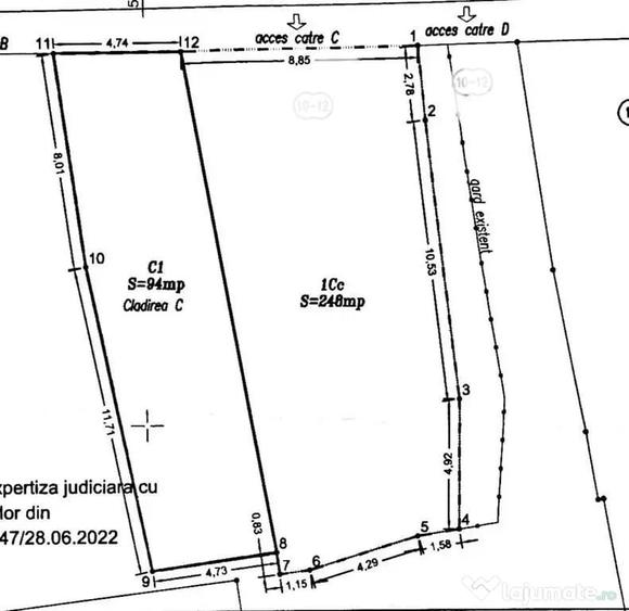 Parcuil carol, teren - 250 mp, cu deschidere de 14 ml, - 1