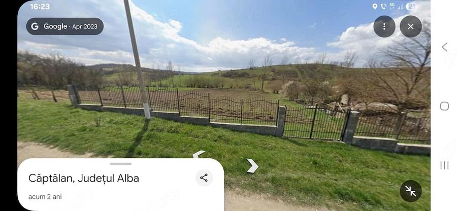 Teren de 1900 mp, în Căptălan