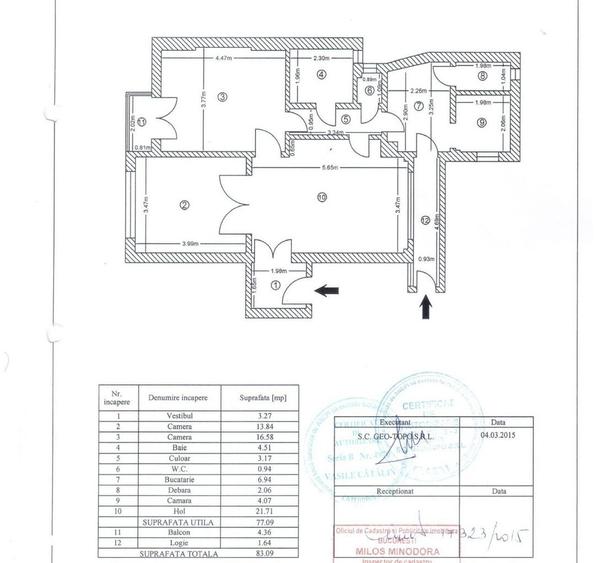 Apartament cu 3 camere decomandat în Dorobanți