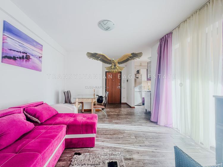 Apartament cu 2 camere semidecomandat, mobilat în Bună Ziua