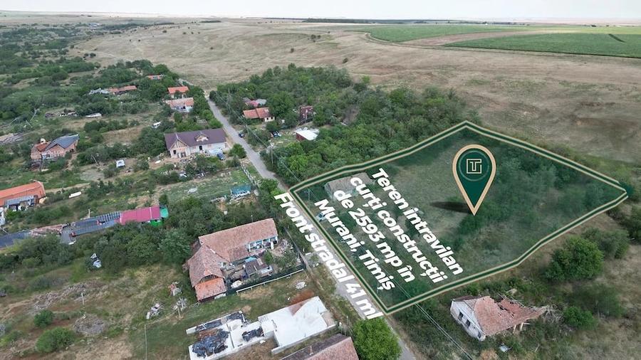 Teren de 2593 mp, în Murani