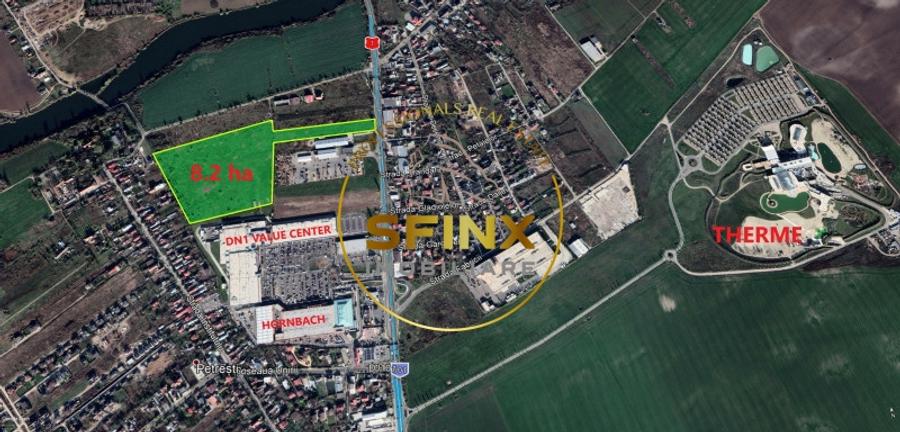 Teren agricol intravilan de 84816 mp, în Nordului
