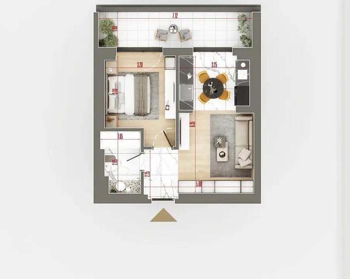 Apartament 2 camere Theodor Pallady STB comision 0 - 10