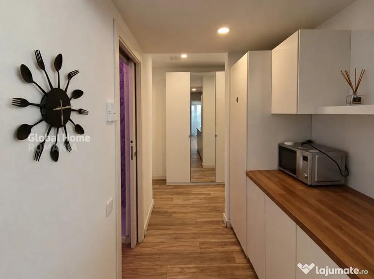Apartament cu 3 camere semidecomandat, mobilat în Victoriei