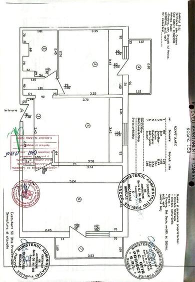 Apartament cu 2 camere decomandat în Central