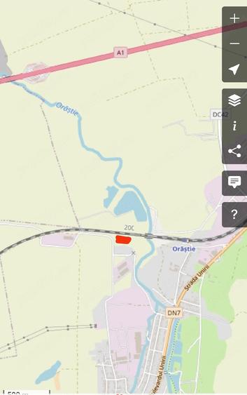 Teren de 7000 mp, în Central