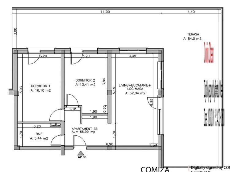 Apartament cu 3 camere decomandat în Făget