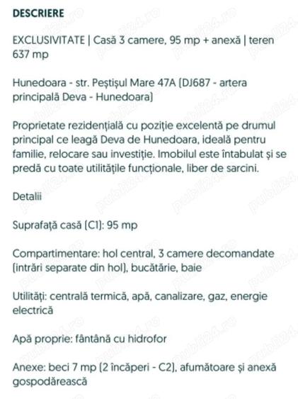 Casă cu 3 camere cu Teren 1000 Mp în Central