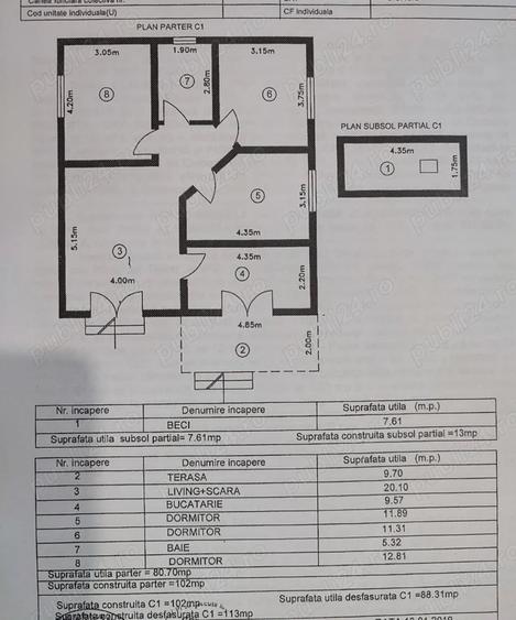 Casă cu 4 camere în Bâcu