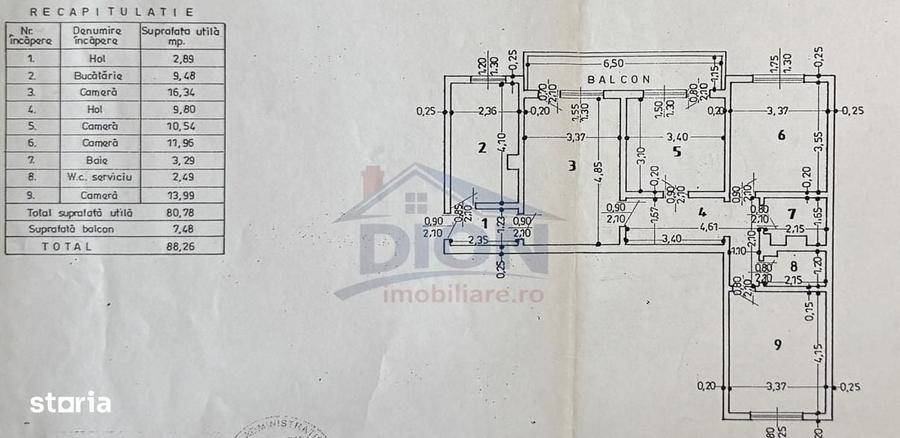 Apartament cu 4 camere semidecomandat în Pantelimon