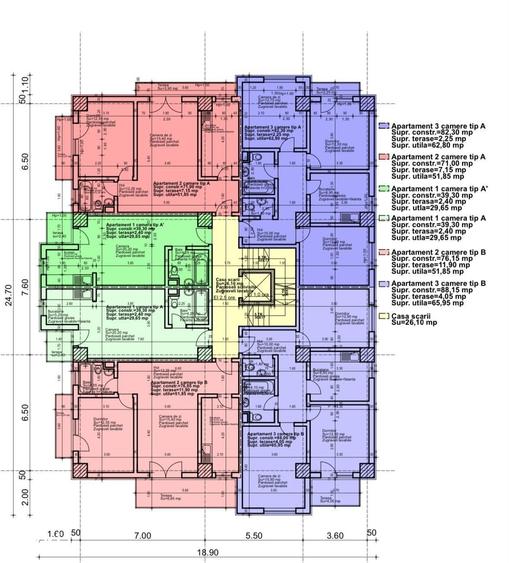 Apartament cu 2 camere în Abator