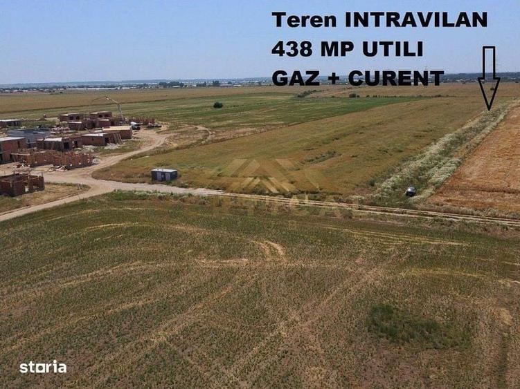Teren INTRAVILAN cu gaz si curent - comuna Berceni - 1