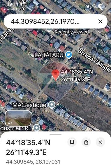 Teren Construcții intravilan de 6824 mp, în Berceni