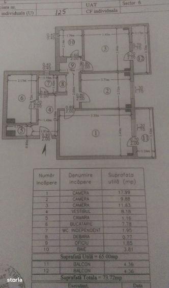 Apartament cu 3 camere decomandat în Drumul Taberei