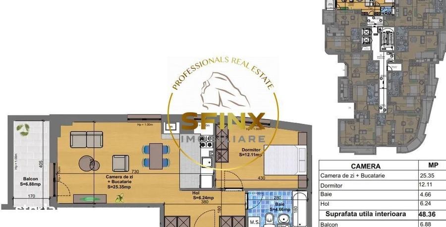 Apartament cu 2 camere în Calea Călărașilor