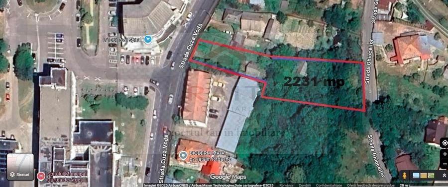 Teren Construcții intravilan de 2231 mp, în Central