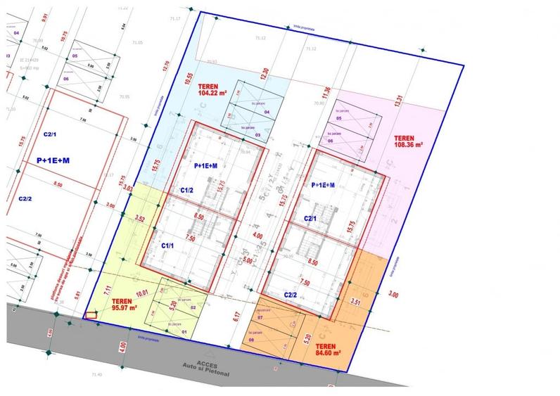 Duplex cu 3 camere cu Teren 108 Mp în Theodor Pallady