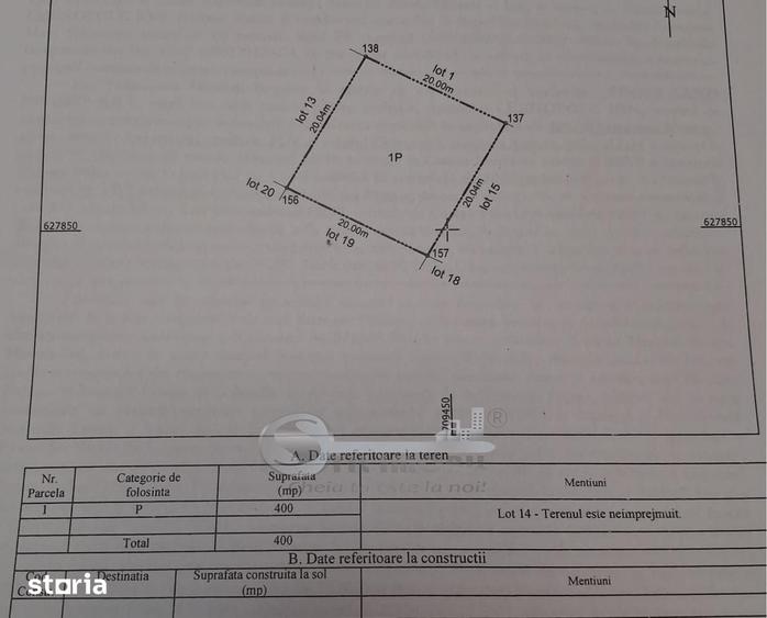 Teren de 400 mp, în Țuțora