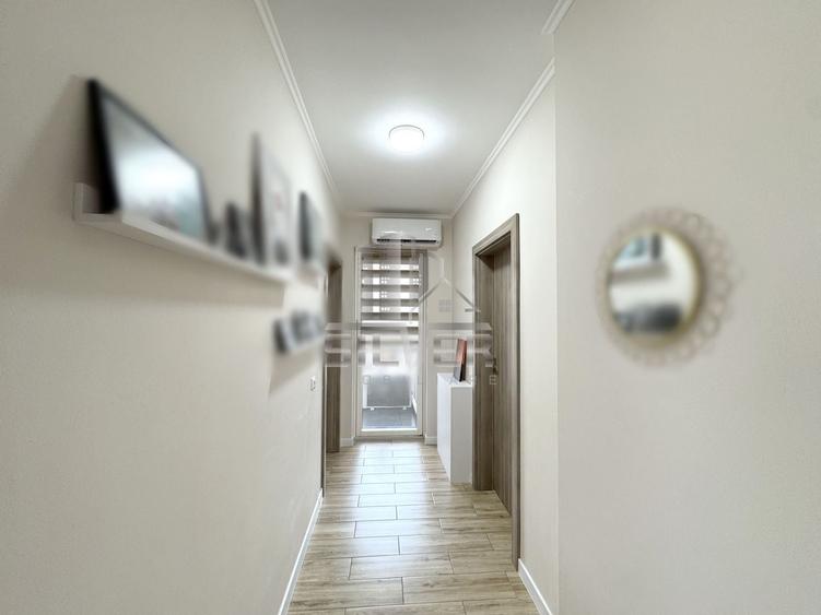 Apartament cu 3 camere semidecomandat, mobilat în Florești