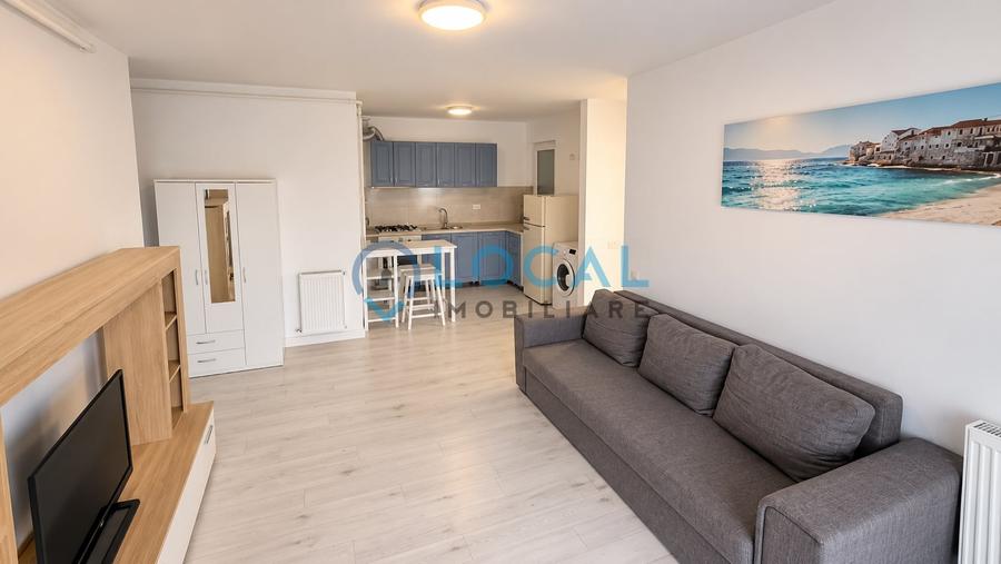 Apartament cu 2 camere semidecomandat, mobilat în Bună Ziua