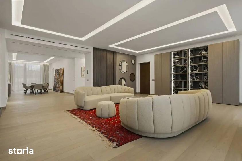 Apartament cu 5 camere, mobilat în Arcul de Triumf