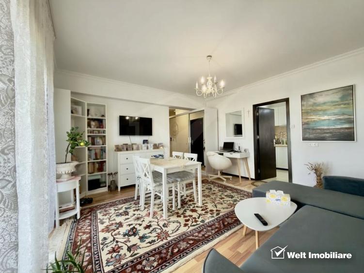 Apartament cu 2 camere semidecomandat, mobilat în Între Lacuri