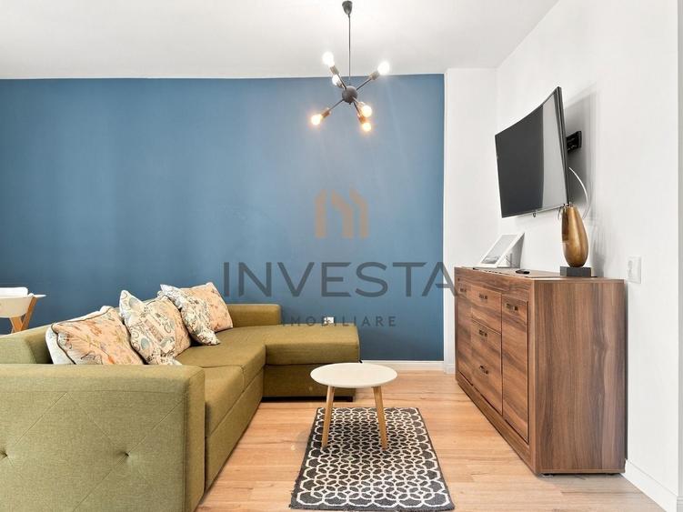Apartament cu 2 camere semidecomandat, mobilat în Andrei Mureșanu