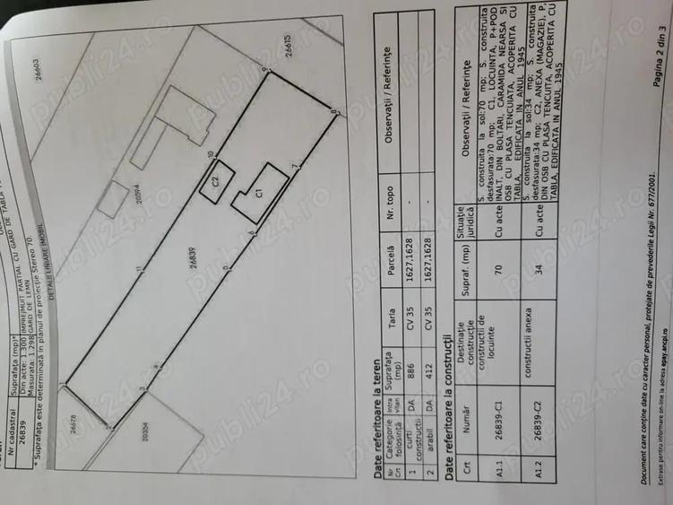 Casă cu Teren 1300 Mp în Brădeanu