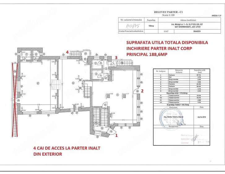 Spațiu comercial, de 400 mp, în Siliștea Snagovului