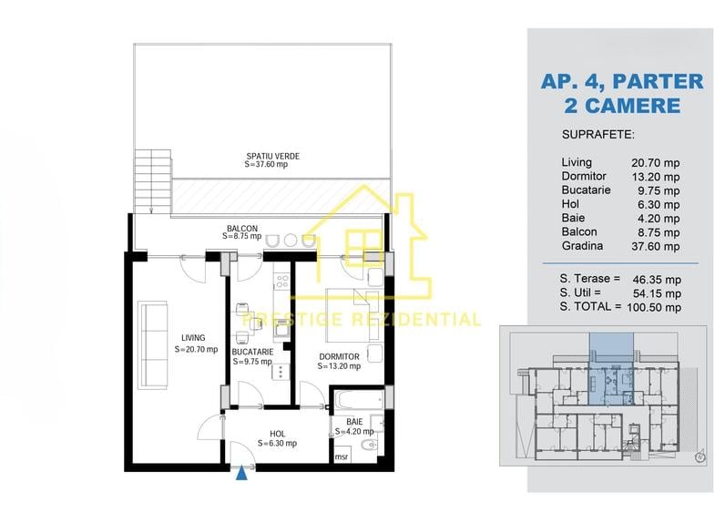 Apartament cu 2 camere decomandat în Theodor Pallady