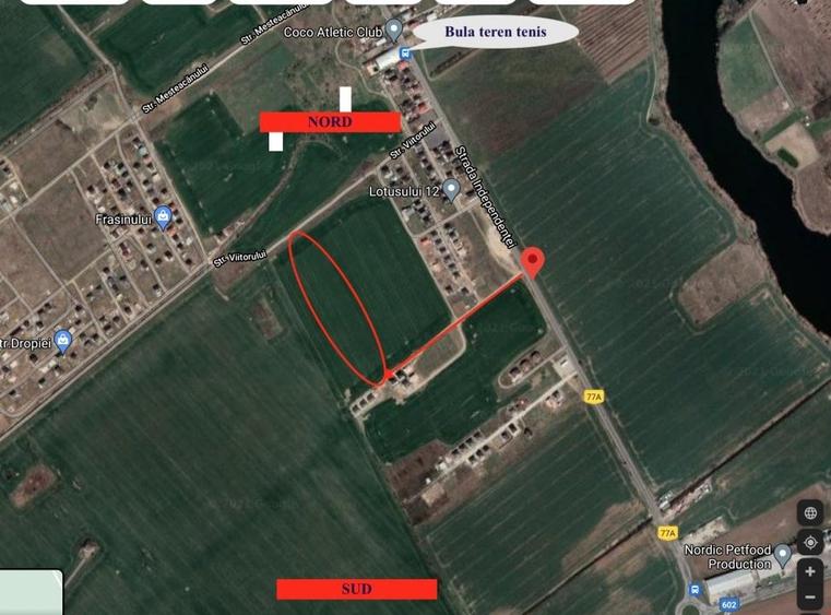 Teren Construcții intravilan de 8929 mp, în Nord