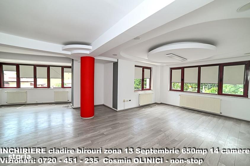 Spatii birouri de inchiriat zona 13 Septembrie I S+P+3 I 650 util - 12
