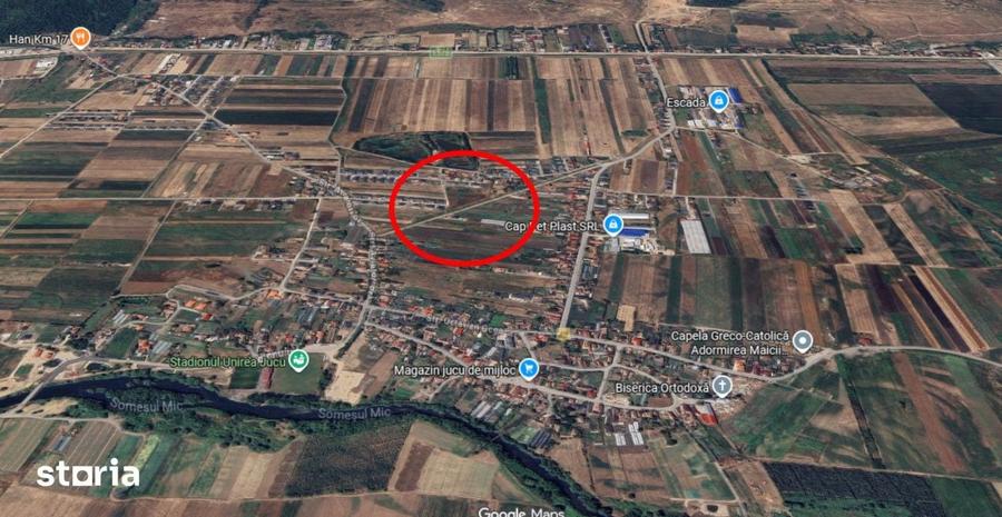 Teren de 1453 mp, în Jucu