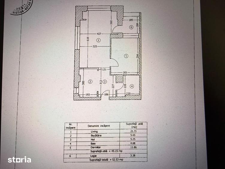 Apartament cu 2 camere în Nord