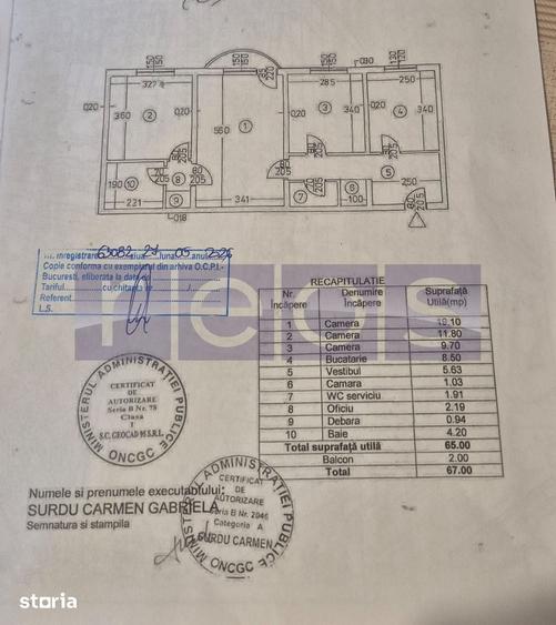 Apartament cu 3 camere semidecomandat în Titan