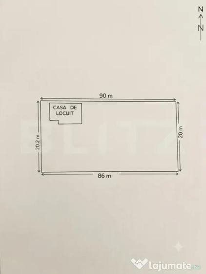 Casă cu 3 camere cu Teren 1760 Mp în Chiuza