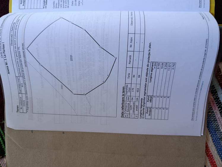 Teren de 823 mp, în Exterior Vest