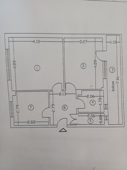 Apartament cu 2 camere decomandat în Calea Galați