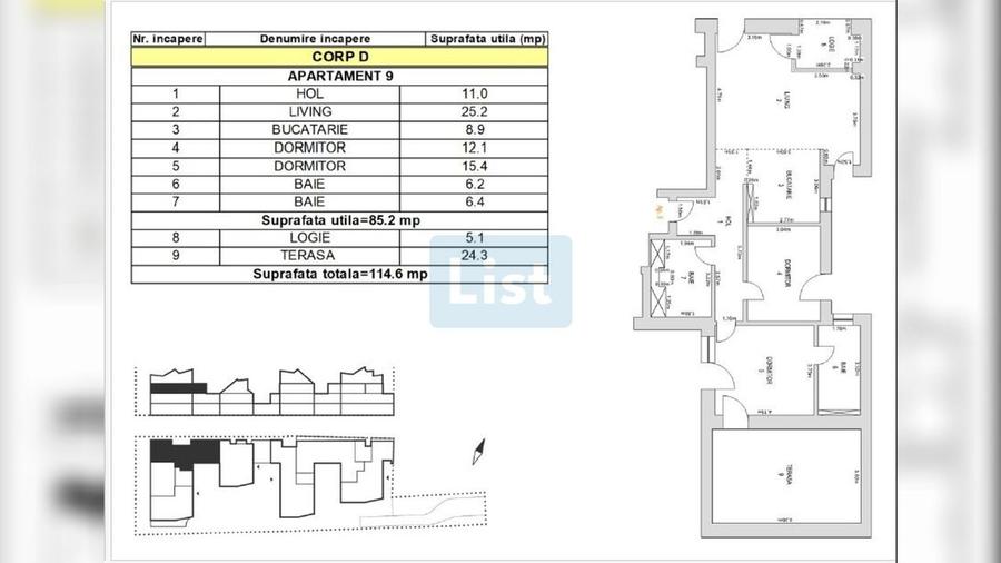 Apartament cu 3 camere decomandat în Brașovul Vechi