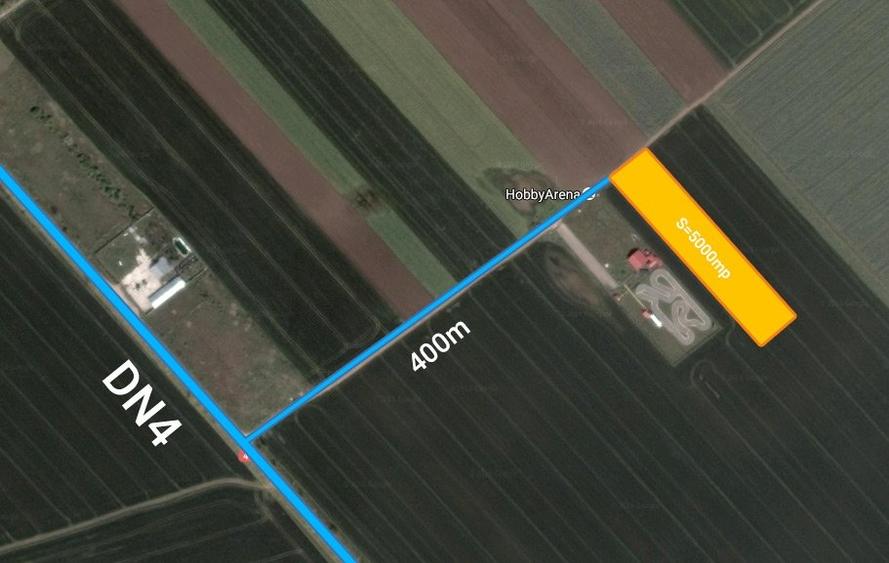 5000mp Frumusani, la 400m de DN4, langa Hobby Arena - 1
