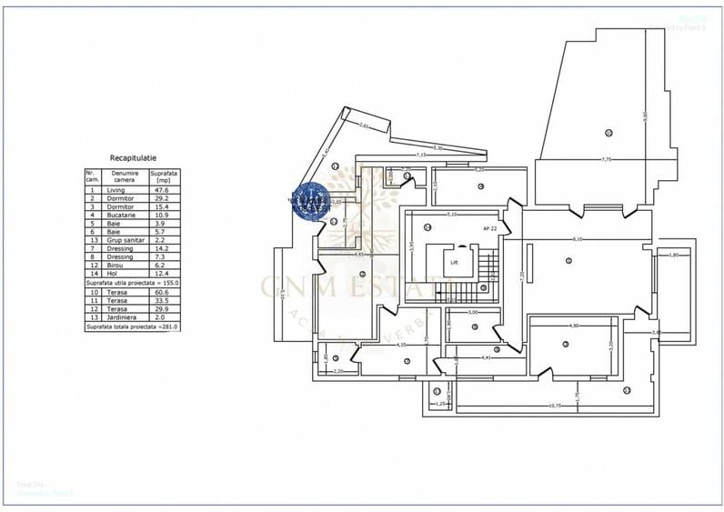 Apartament cu 4 camere semidecomandat, mobilat în Eminescu