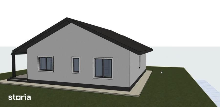 Casă cu 3 camere cu Teren 300 Mp în Bârnova