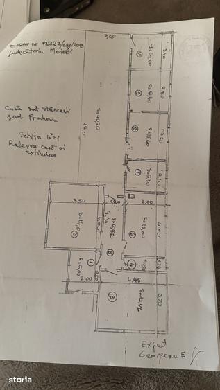 Casă cu 3 camere decomandat cu Teren 1400 Mp în Târgșoru Vechi