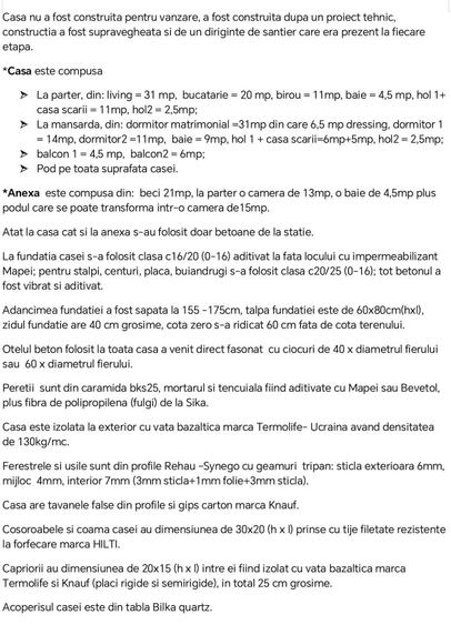 Casă cu 4 camere în Aroneanu