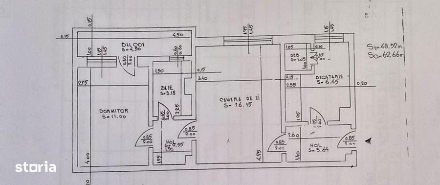 Apartament cu 2 camere în Central